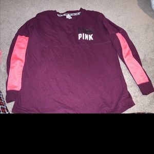 Victoria Secret Maroon Long Sleeve